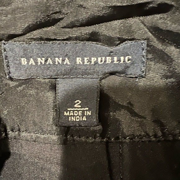 Banana Republic Black Womens Skirt With Button Accents And Pockets Size 2 - Picture 4 of 6